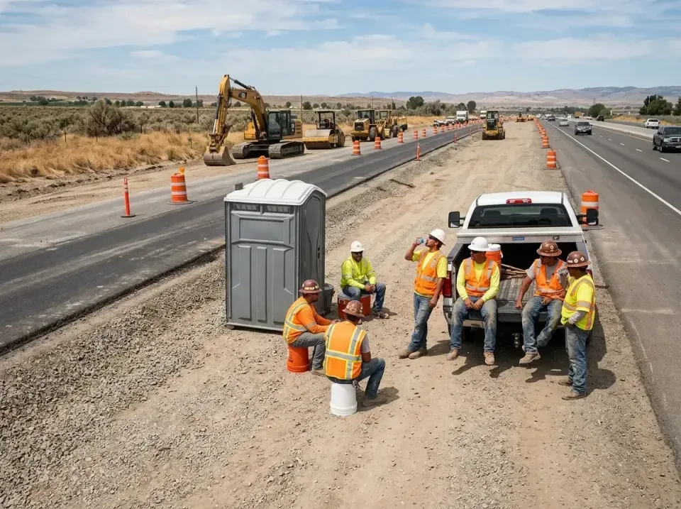 highway-road-construction-crew-007 — frequently asked questions, Porta Potty and Restroom Rentals in Moosup, CT